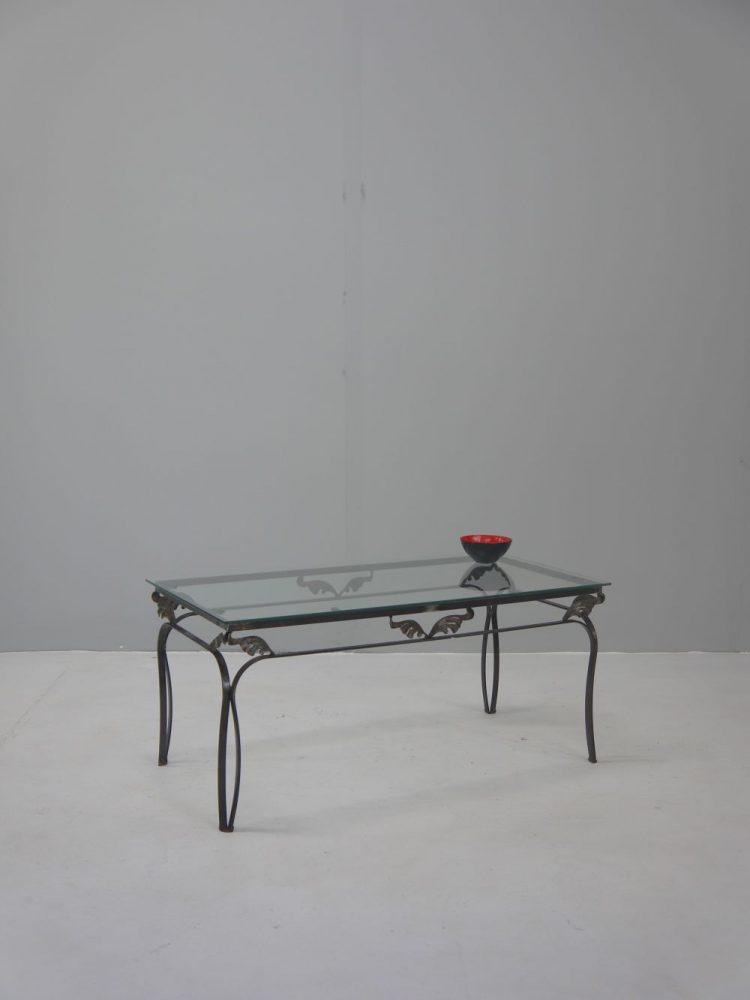 Modernist – Iron Glass Coffee Table