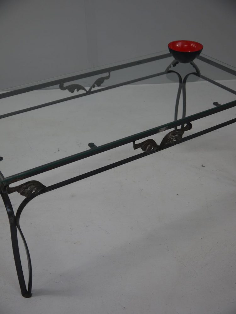 Modernist – Iron Glass Coffee Table