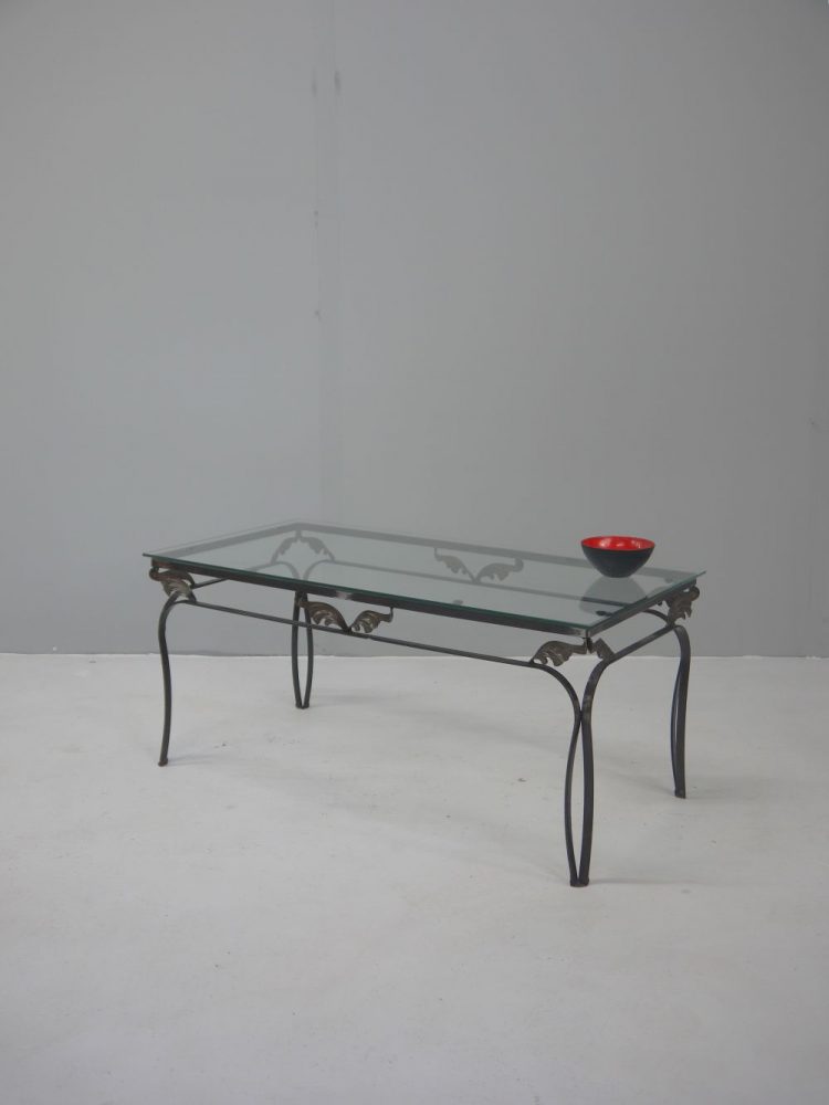 Modernist – Iron Glass Coffee Table
