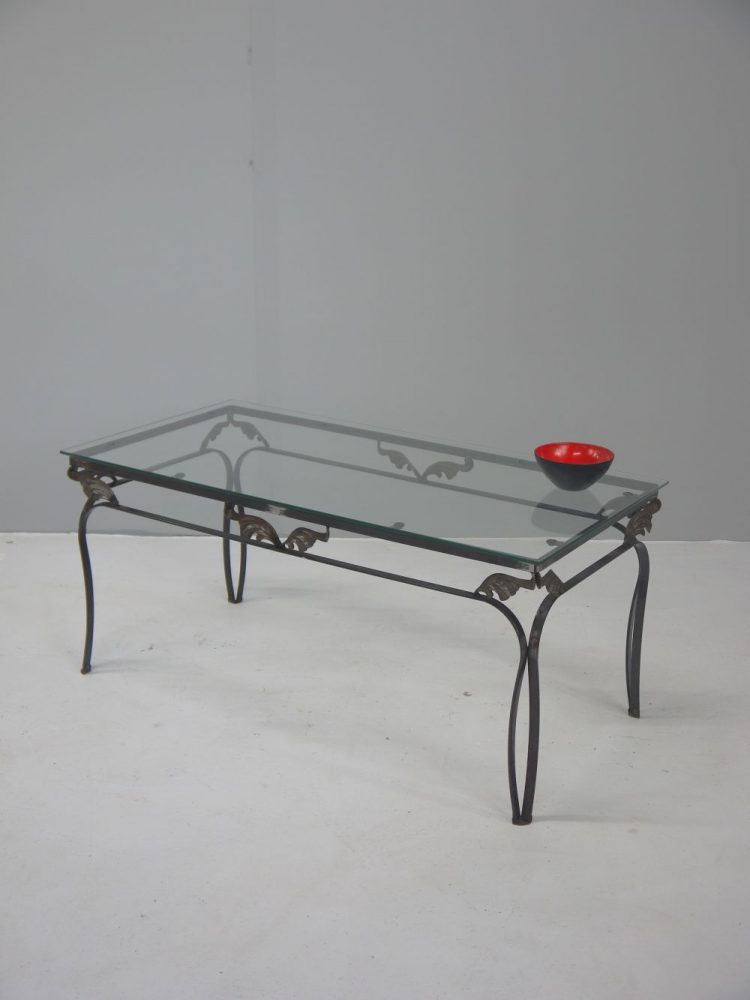 Modernist – Iron Glass Coffee Table