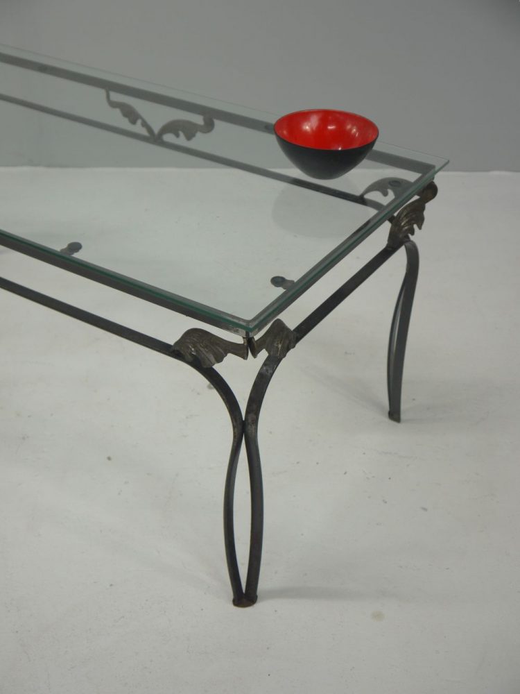 Modernist – Iron Glass Coffee Table