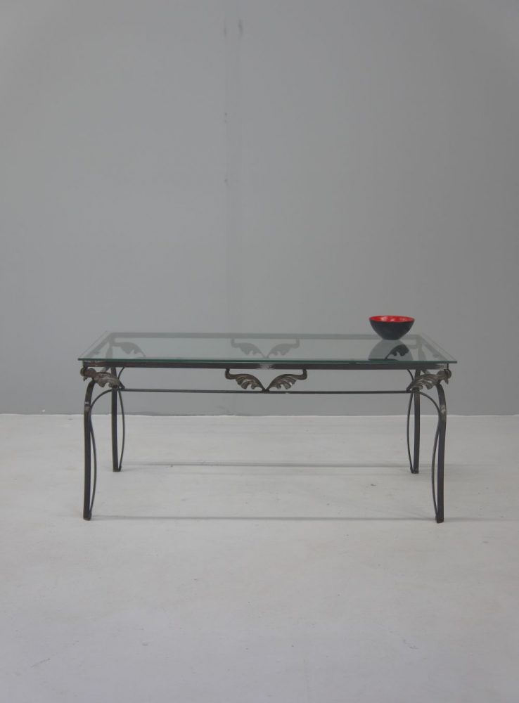 Modernist – Iron Glass Coffee Table