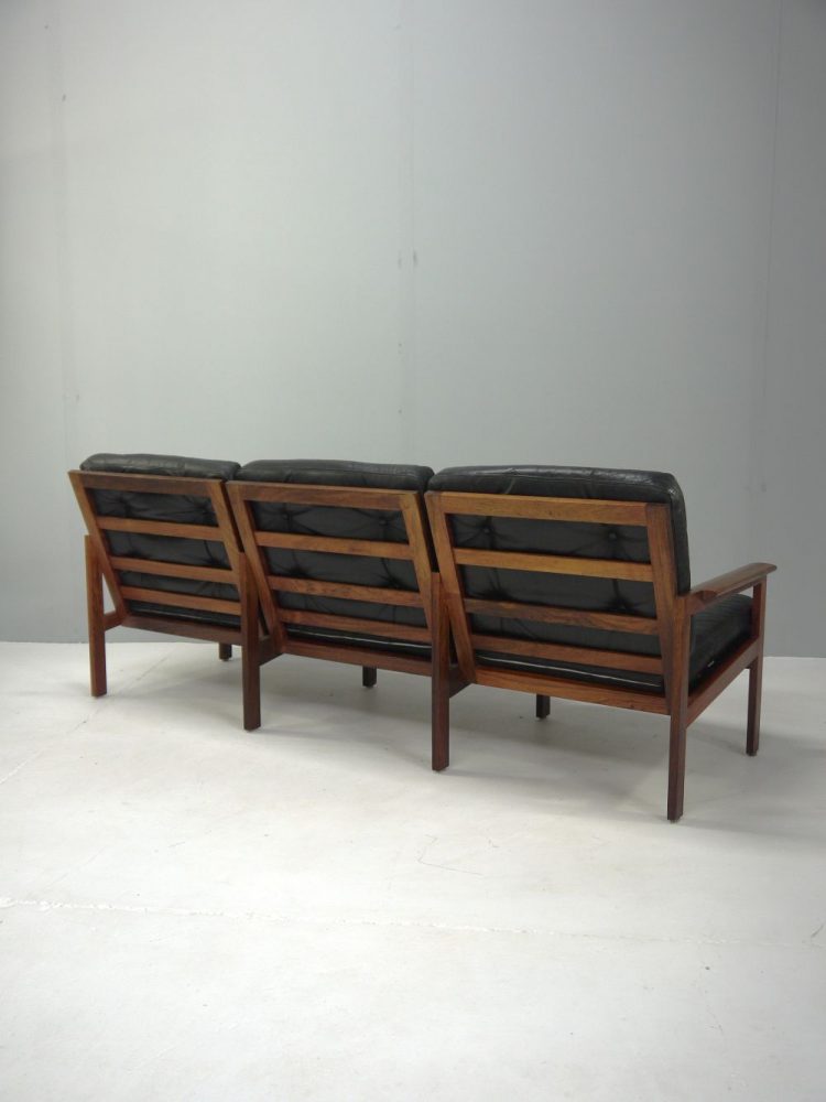 Illum Wikkelso – Danish Rosewood Three Seat Capella Sofa