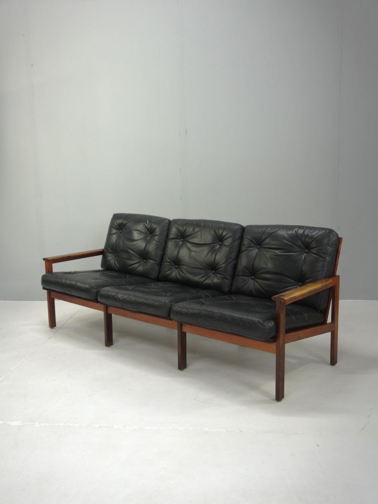 Illum Wikkelso – Danish Rosewood Three Seat Capella Sofa