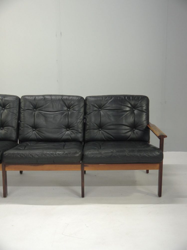 Illum Wikkelso – Danish Rosewood Three Seat Capella Sofa