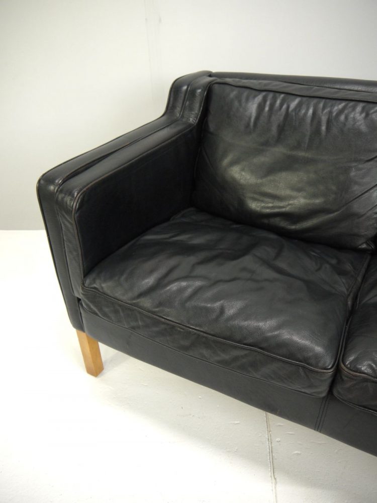 Borge Mogensen – Danish Three Seat Leather Sofa