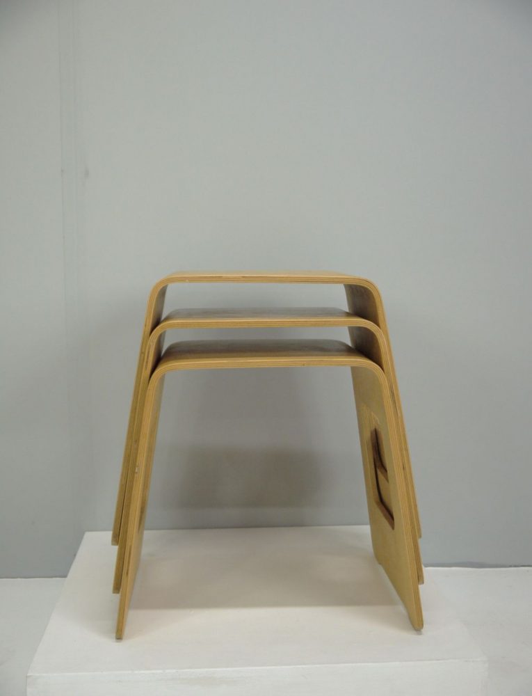 Lisa Norinder – Bent Birch Ply Stool / Table for IKEA