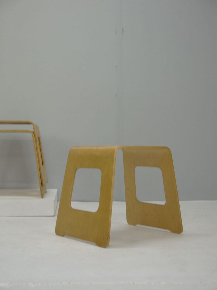 Lisa Norinder – Bent Birch Ply Stool / Table for IKEA