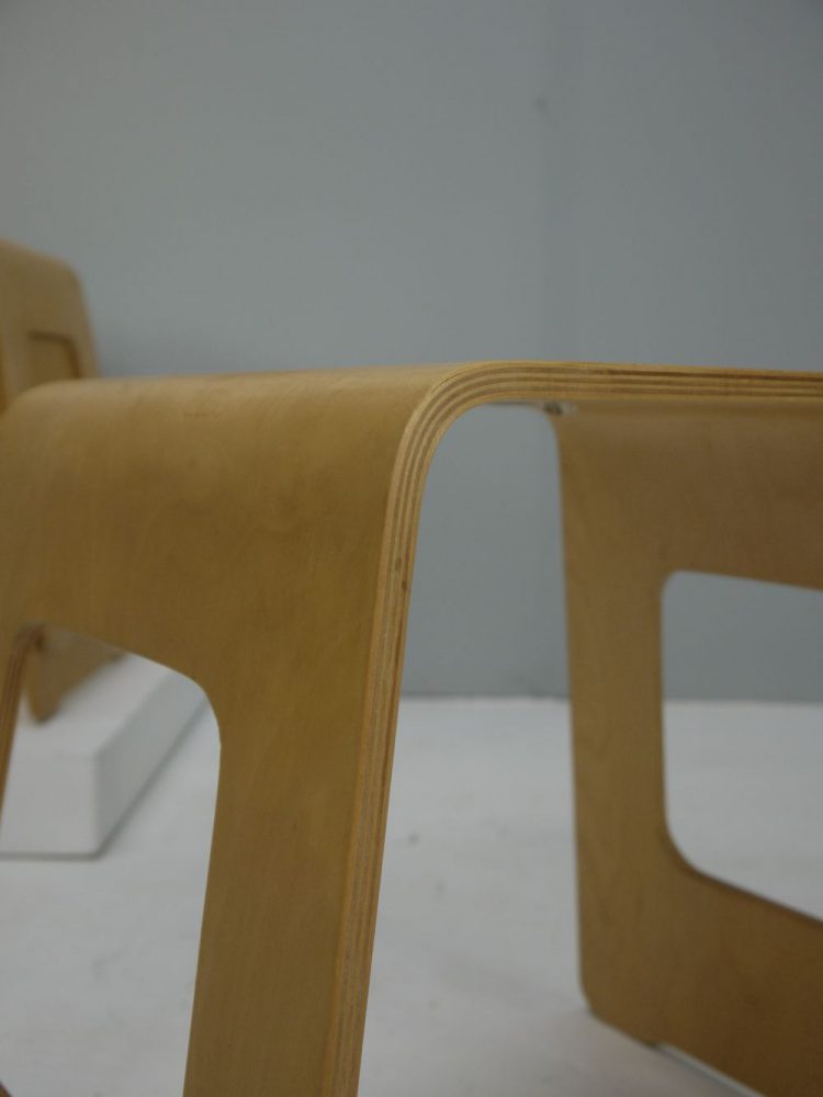 Lisa Norinder – Bent Birch Ply Stool / Table for IKEA